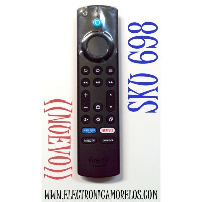 CONTROL REMOTO ORIGINAL NUEVO PARA TV FIRE TV / CON COMANDO DE VOZ / NUMERO DE PARTE K7Q3MT / 2A4DH-8726 / 24273-8726 / 201-220727 / G0G3N / U02425 / 60141